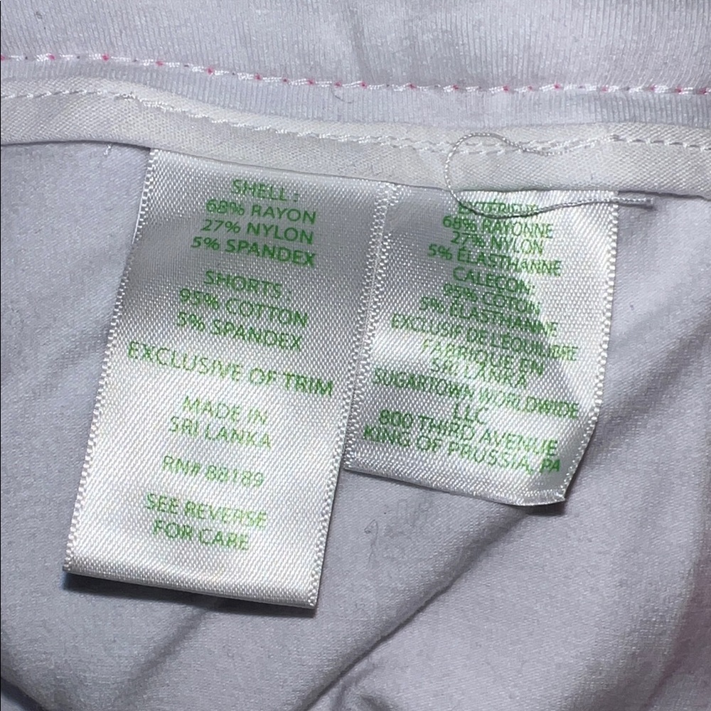 Lilly Pulitzer Pink and White Patterned Mini Skort - Picture 6 of 8